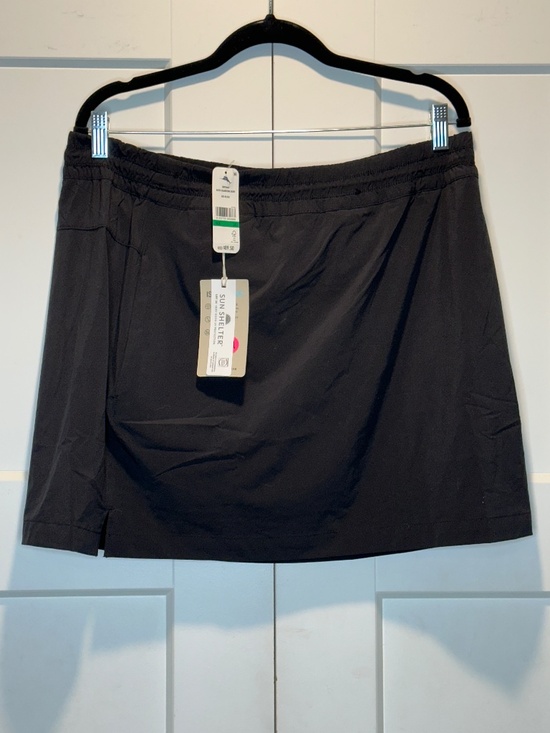 Tommy Bahama Dresses & Skirts - Tommy Bahama Alicia IslandZone Skort Black Wicking Pockets Tennis Sz L NWT